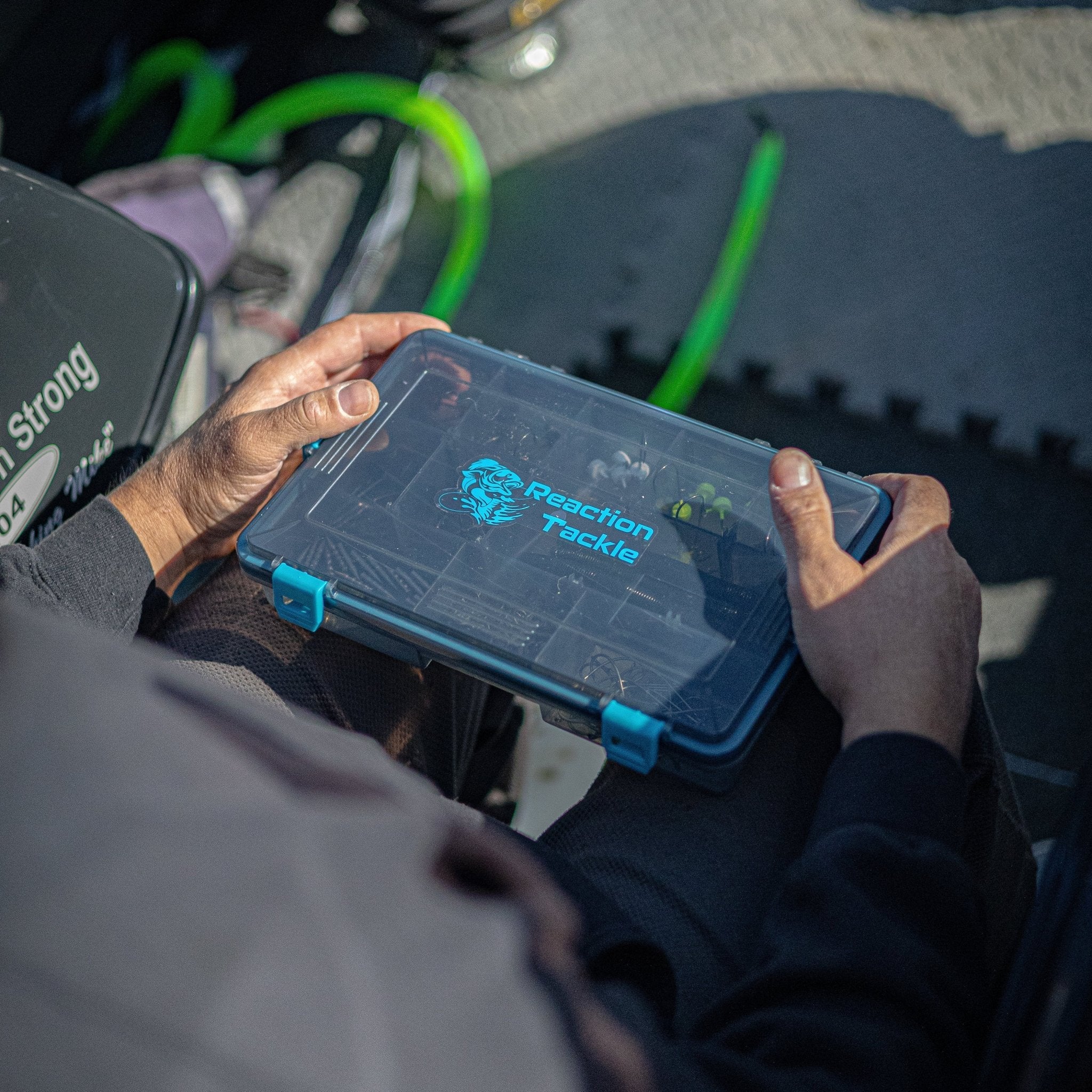 Reaction Tackle Standard Tackle Tray - Sturdy and Waterproof with 4 Reliable Clips - Get Tight Gear