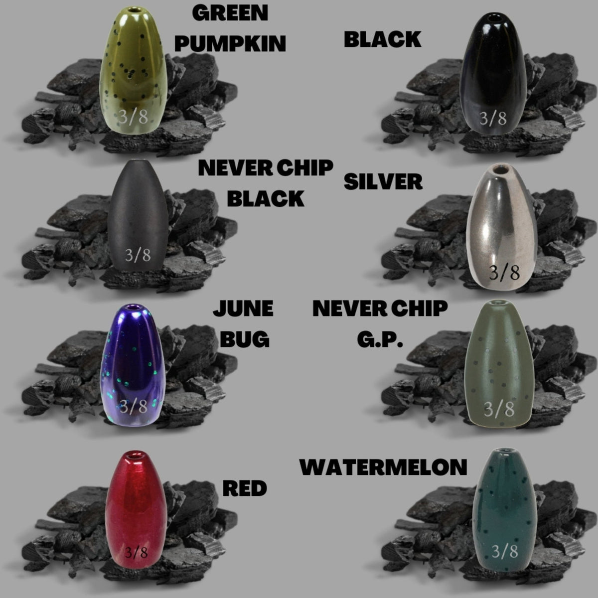 Reaction Tackle Tungsten Flipping Weights - Get Tight Gear