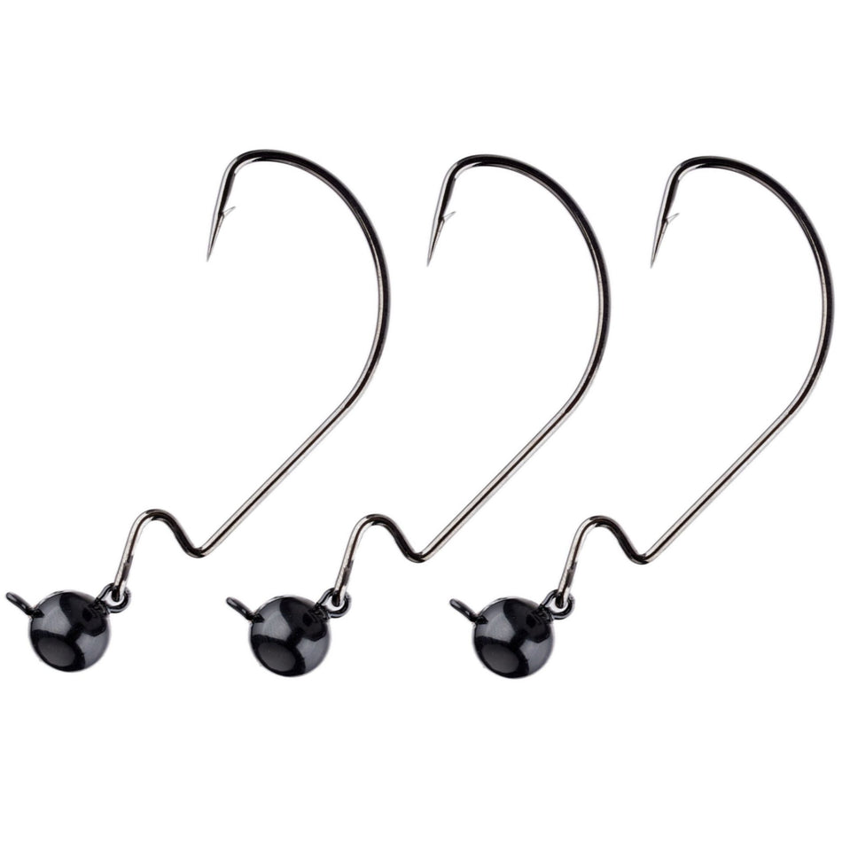 Reaction Tackle Tungsten Football/Swing Jig Heads - 3 - Pack - Get Tight Gear