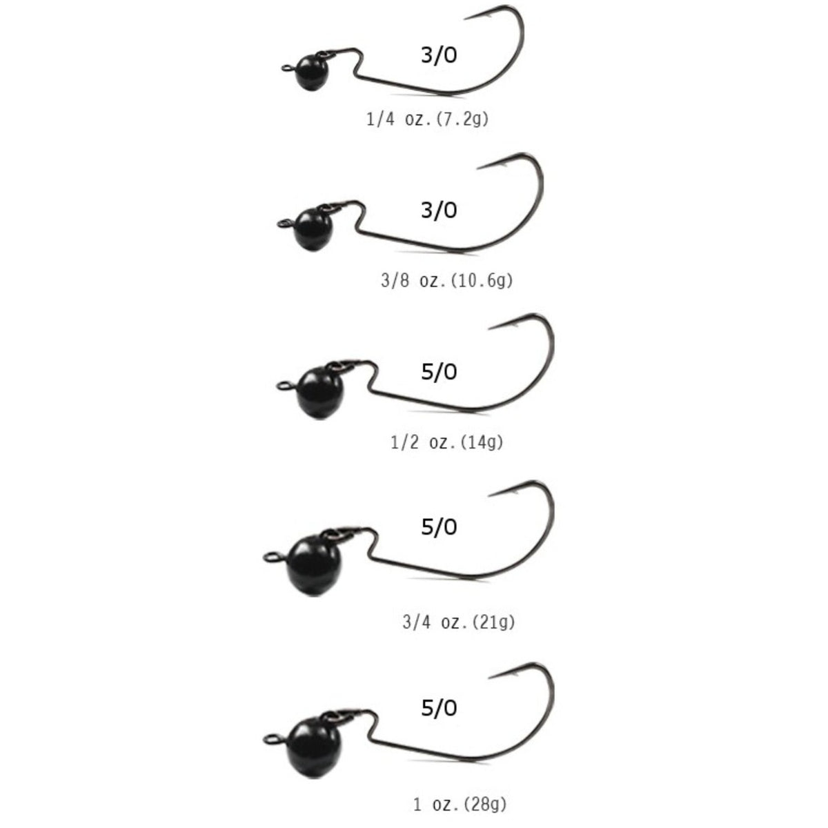 Reaction Tackle Tungsten Football/Swing Jig Heads - 3 - Pack - Get Tight Gear
