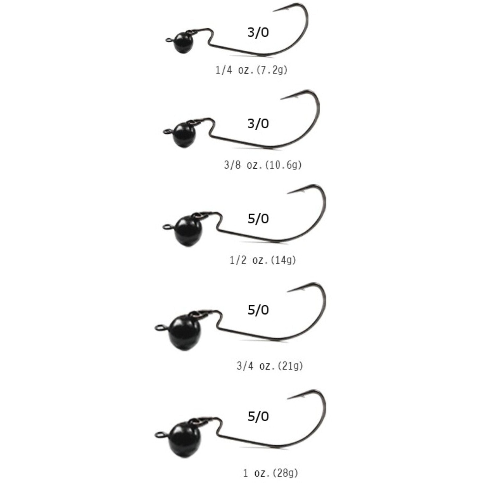 Reaction Tackle Tungsten Football/Swing Jig Heads - 3 - Pack - Get Tight Gear