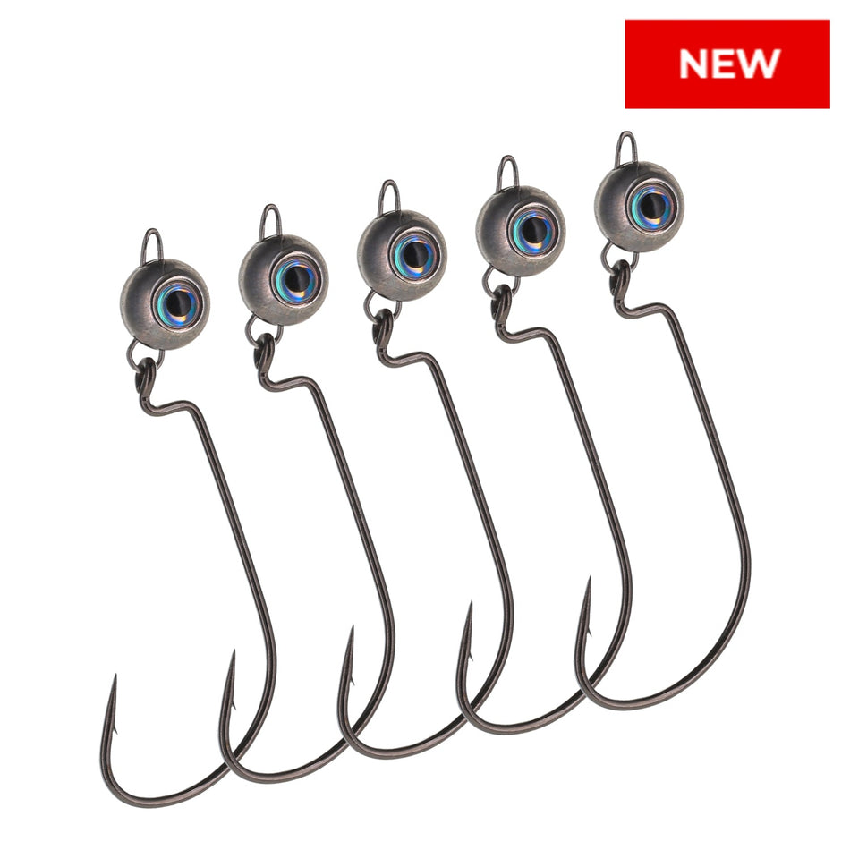 Reaction Tackle Tungsten Free Swing Jig Head - 5 - Pack - New - Get Tight Gear