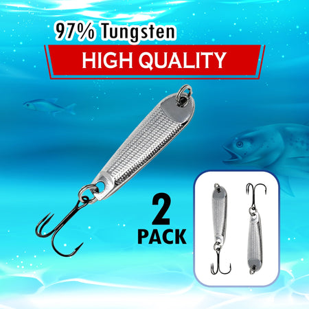 Reaction Tackle Tungsten Jigging Spoons (2 - Pack) - Get Tight Gear