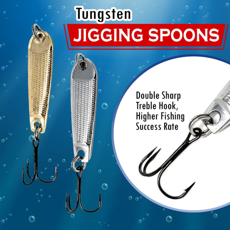 Reaction Tackle Tungsten Jigging Spoons (2 - Pack) - Get Tight Gear