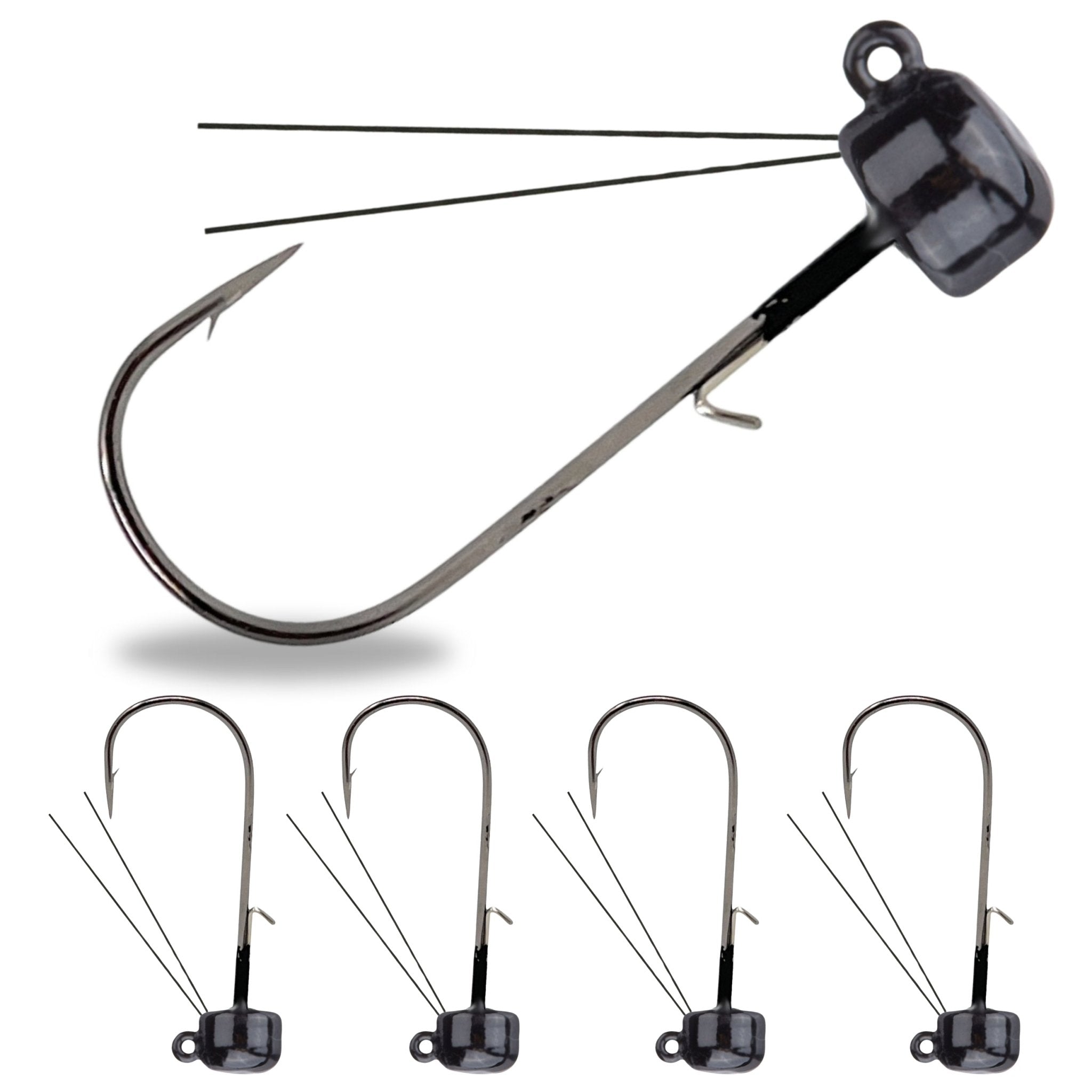 Reaction Tackle Tungsten Ned Rig - Shroom Jigs (5 - Pack) - Get Tight Gear