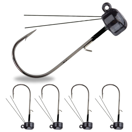 Reaction Tackle Tungsten Ned Rig - Shroom Jigs (5 - Pack) - Get Tight Gear