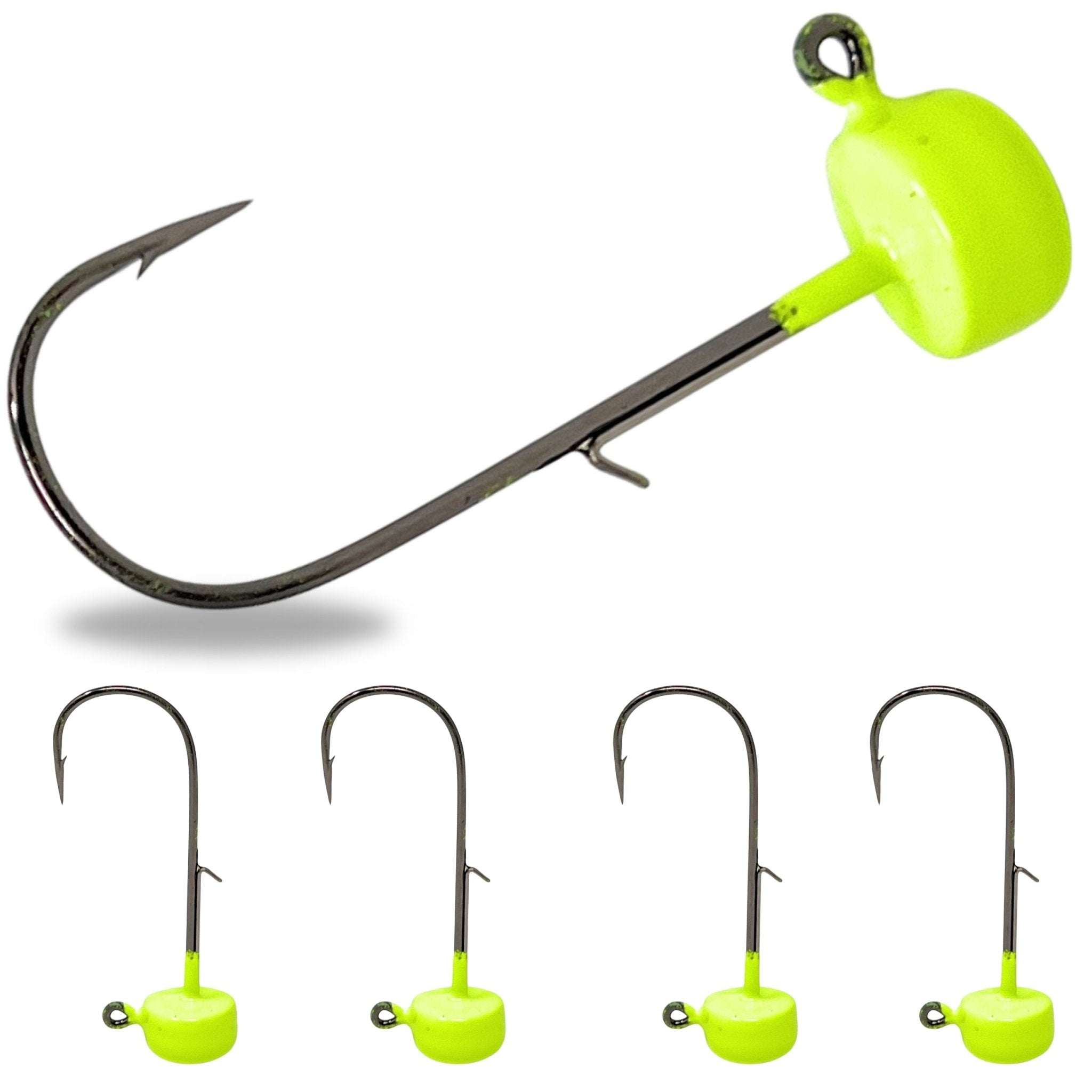 Reaction Tackle Tungsten Ned Rig - Shroom Jigs (5 - Pack) - Get Tight Gear