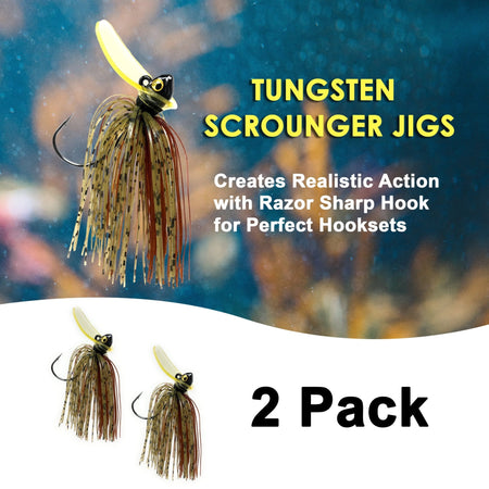 Reaction Tackle Tungsten Scrounger Jigs (2 - Pack) - Get Tight Gear