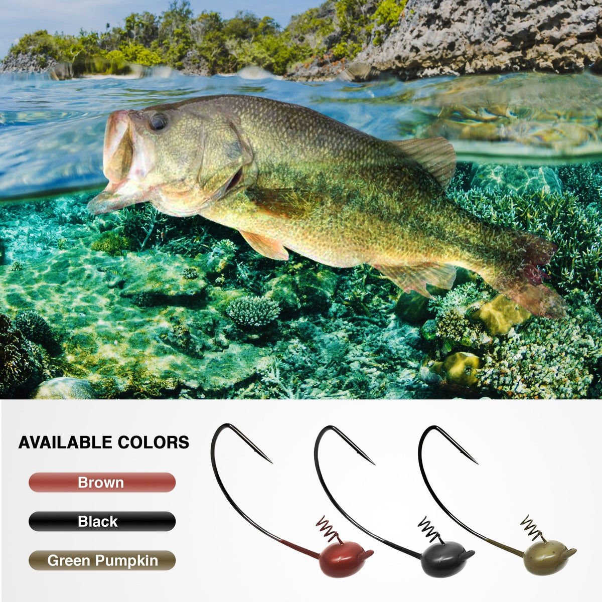 Reaction Tackle Tungsten Shaky Head Jigs 5 - Pack - Get Tight Gear