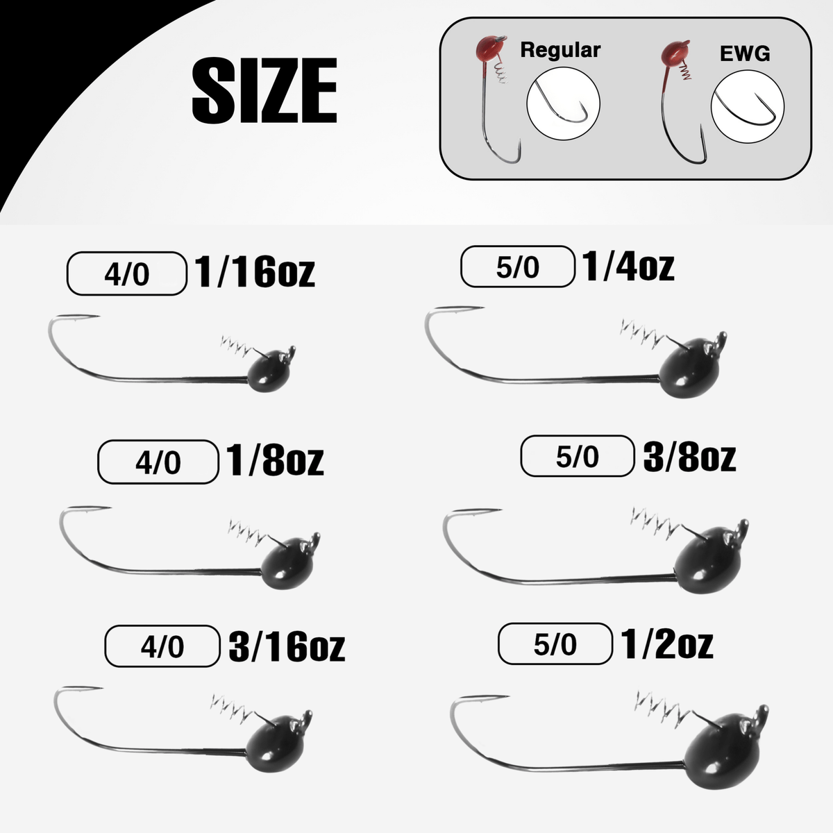 Reaction Tackle Tungsten Shaky Head Jigs 5 - Pack - Get Tight Gear