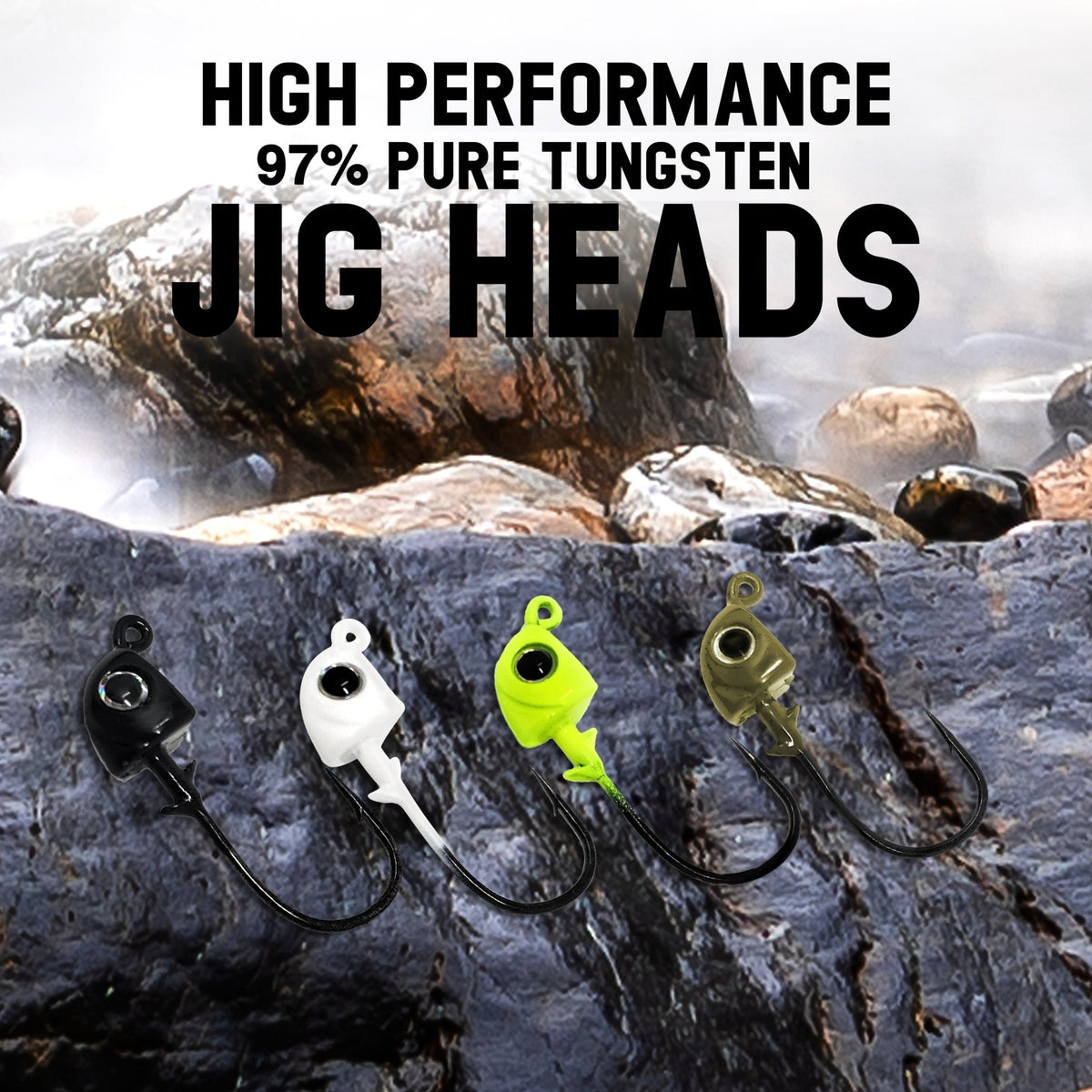 Reaction Tackle Tungsten Swimbait Jig Heads (5 - Pack) - Get Tight Gear
