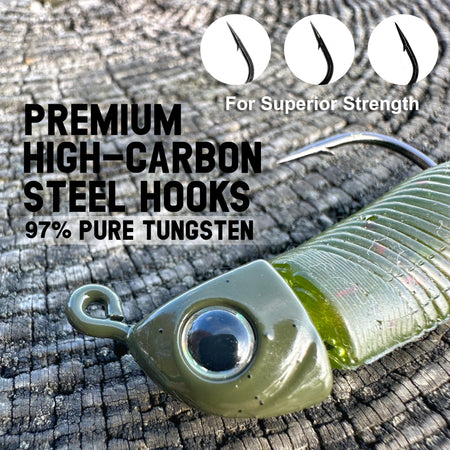 Reaction Tackle Tungsten Swimbait Jig Heads (5 - Pack) - Get Tight Gear