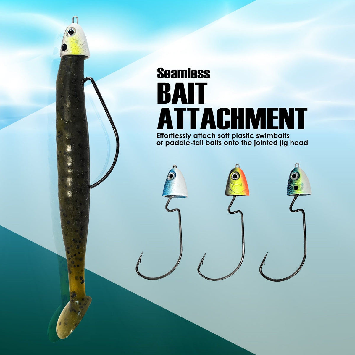 Reaction Tackle Tungsten Swing/ Swimbait Jig Heads - Get Tight Gear