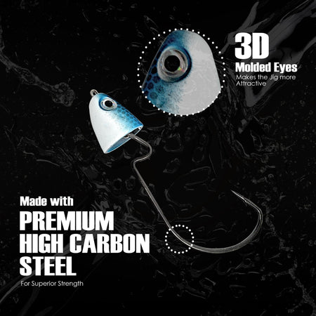 Reaction Tackle Tungsten Swing/ Swimbait Jig Heads - Get Tight Gear