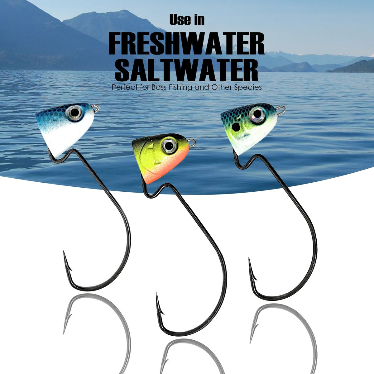 Reaction Tackle Tungsten Swing/ Swimbait Jig Heads - Get Tight Gear