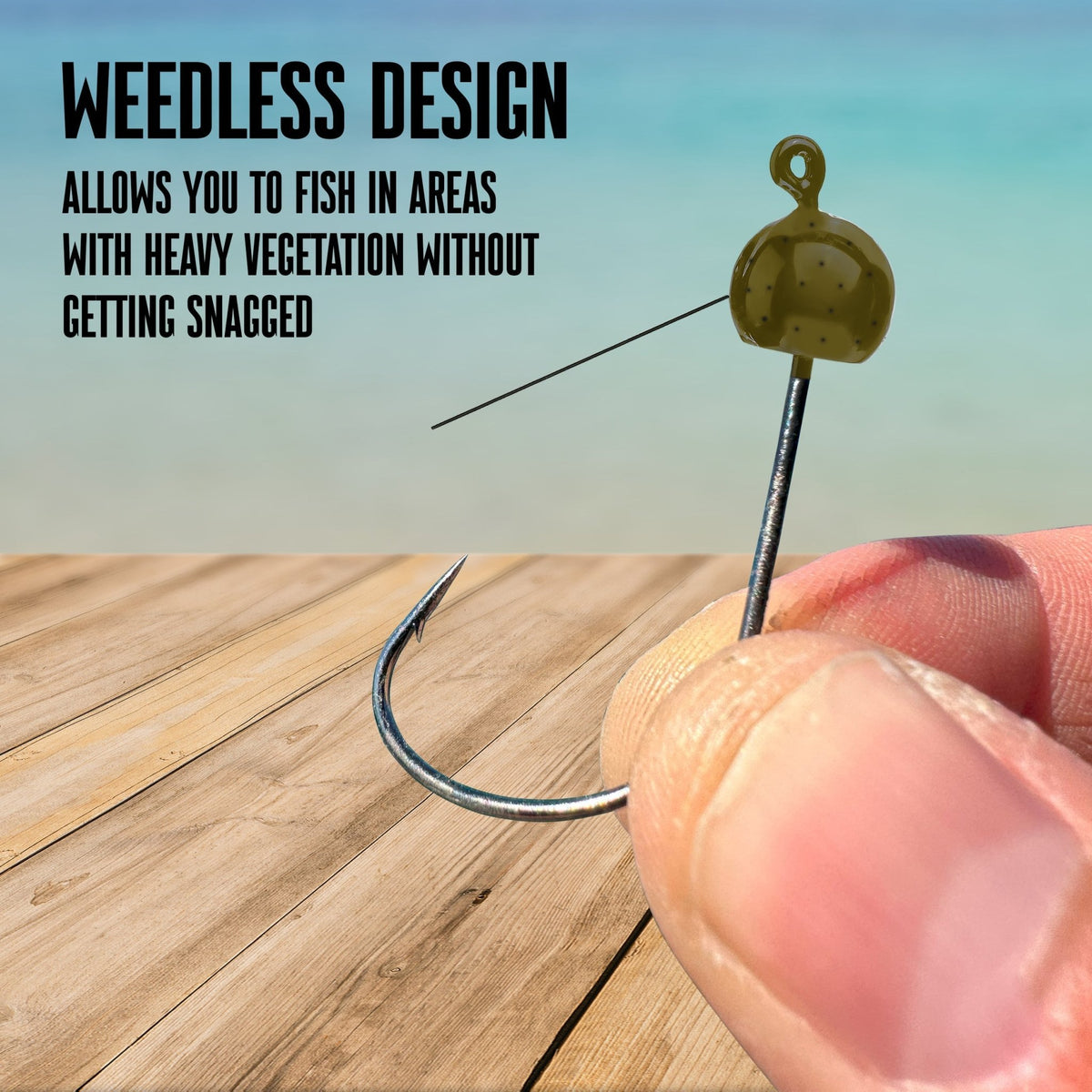 Reaction Tackle Tungsten Wacky Jig Heads (5 - PACK) - Get Tight Gear