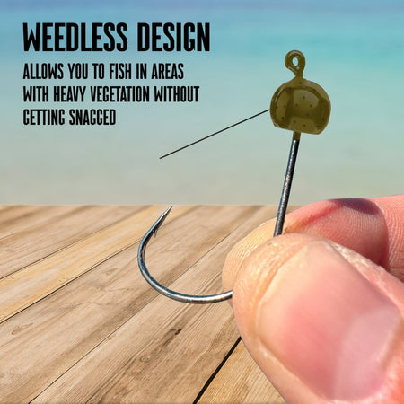 Reaction Tackle Tungsten Wacky Jig Heads (5 - PACK) - Get Tight Gear