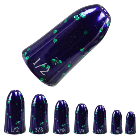 Reaction Tackle Tungsten Worm Weights / Bullet Shaped Sinkers - Get Tight Gear
