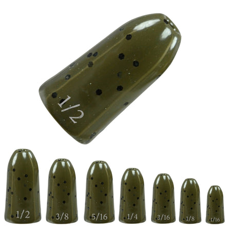 Reaction Tackle Tungsten Worm Weights / Bullet Shaped Sinkers - Get Tight Gear