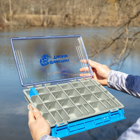 Reaction Tackle Ultra Elite Tackle Tray - Water Resistant with Single Clip Design - New - Get Tight Gear