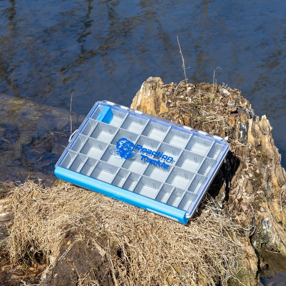 Reaction Tackle Ultra Elite Tackle Tray - Water Resistant with Single Clip Design - New - Get Tight Gear