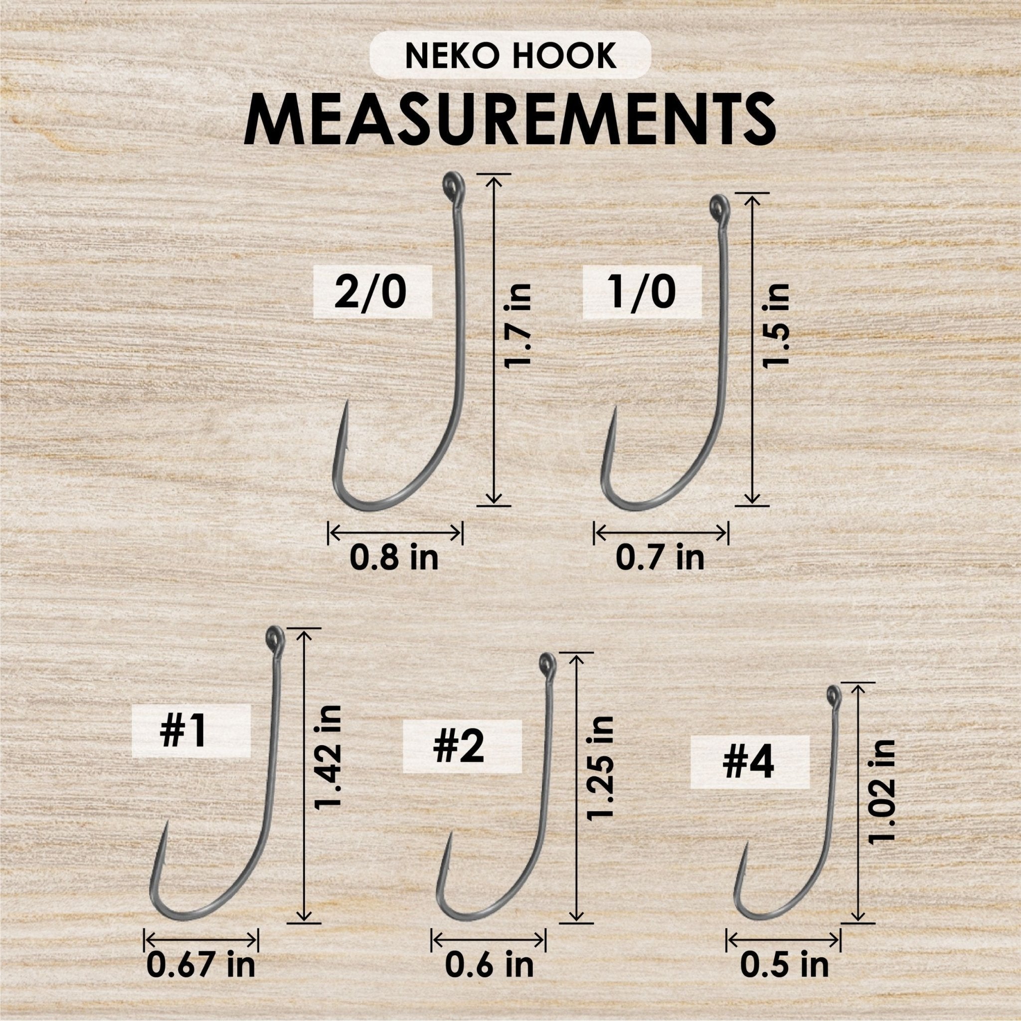 Reaction Tackle Wacky Neko Hooks - 25 Pack - Get Tight Gear
