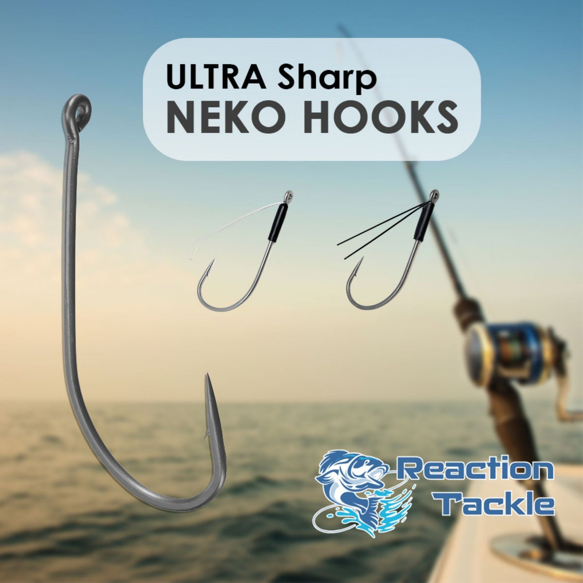 Reaction Tackle Wacky Neko Hooks - 25 Pack - Get Tight Gear