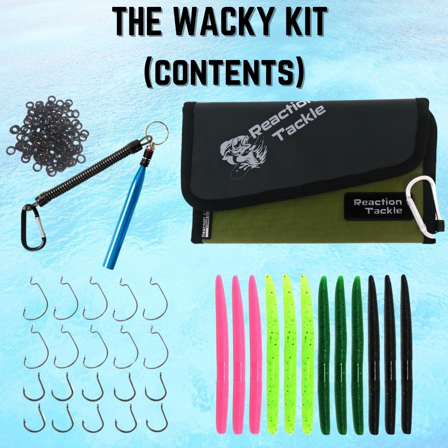 Reaction Tackle Wacky Worm Tools, Sets and Kits - Get Tight Gear