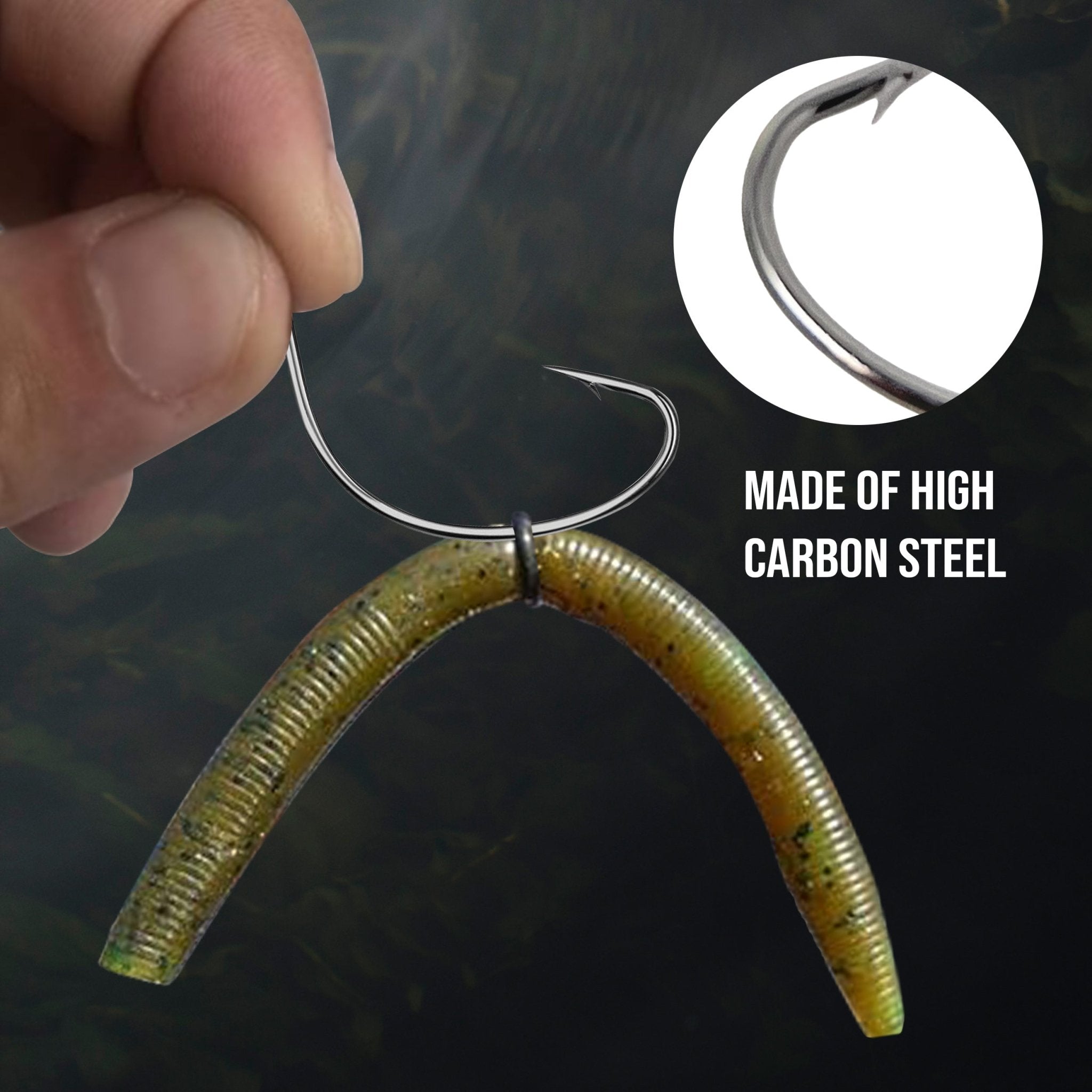 Reaction Tackle Wide Gap Wacky Hooks (25 - PACK) - Get Tight Gear