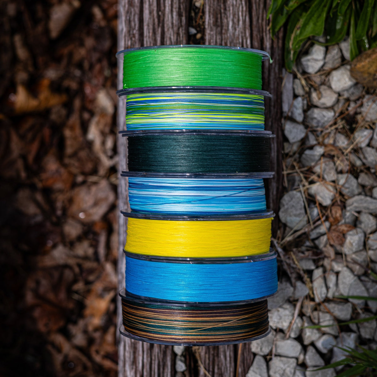 Reaction Tackle X8 Braided Fishing Line - Hi Vis Green 8 Strand - Get Tight Gear