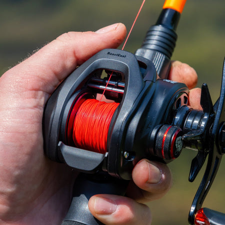 Reaction Tackle X8 Braided Fishing Line - NO FADE Red 8 Strand - NEW - Get Tight Gear