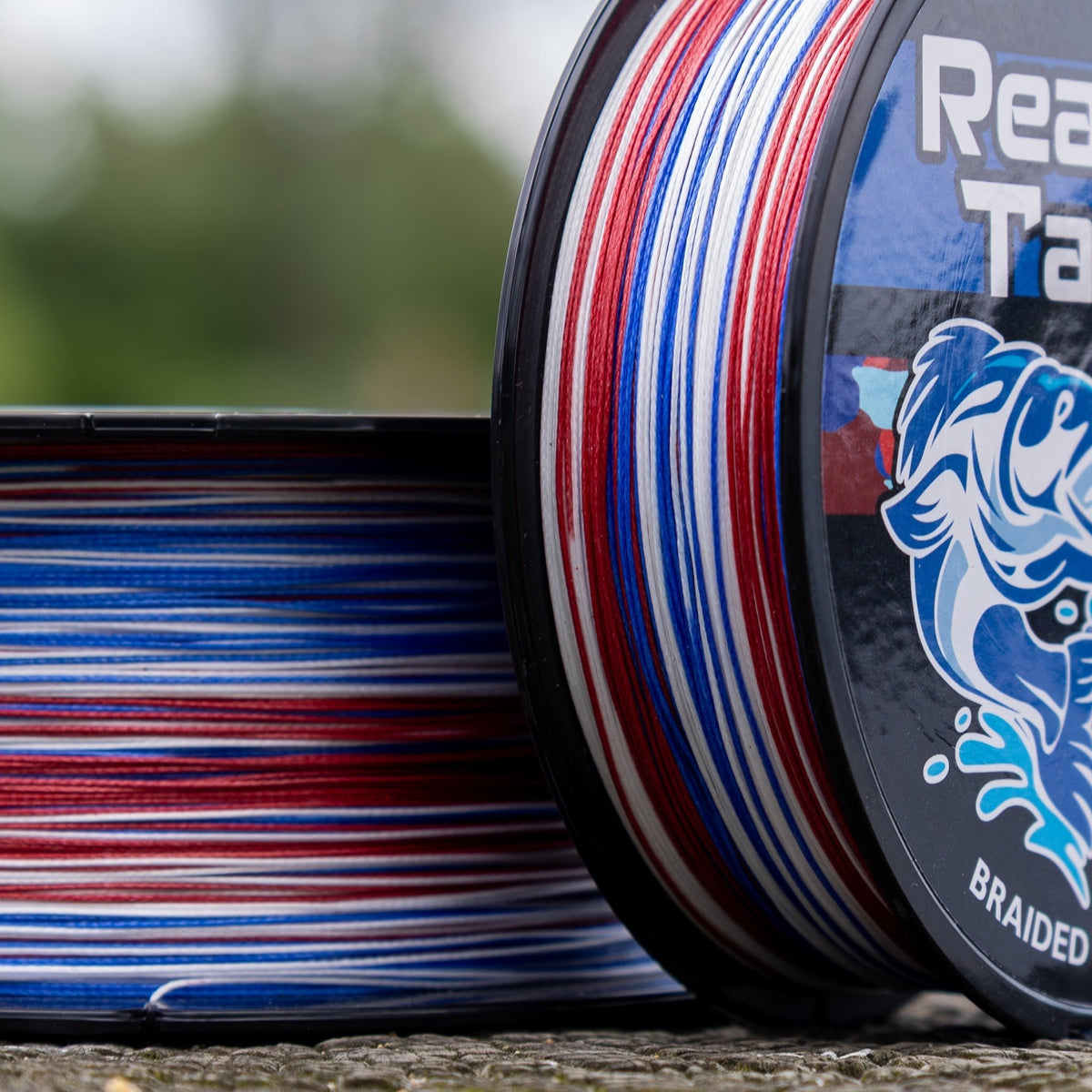 Reaction Tackle X8 Braided Fishing Line - USA Camo 8 Strand - NEW - Get Tight Gear