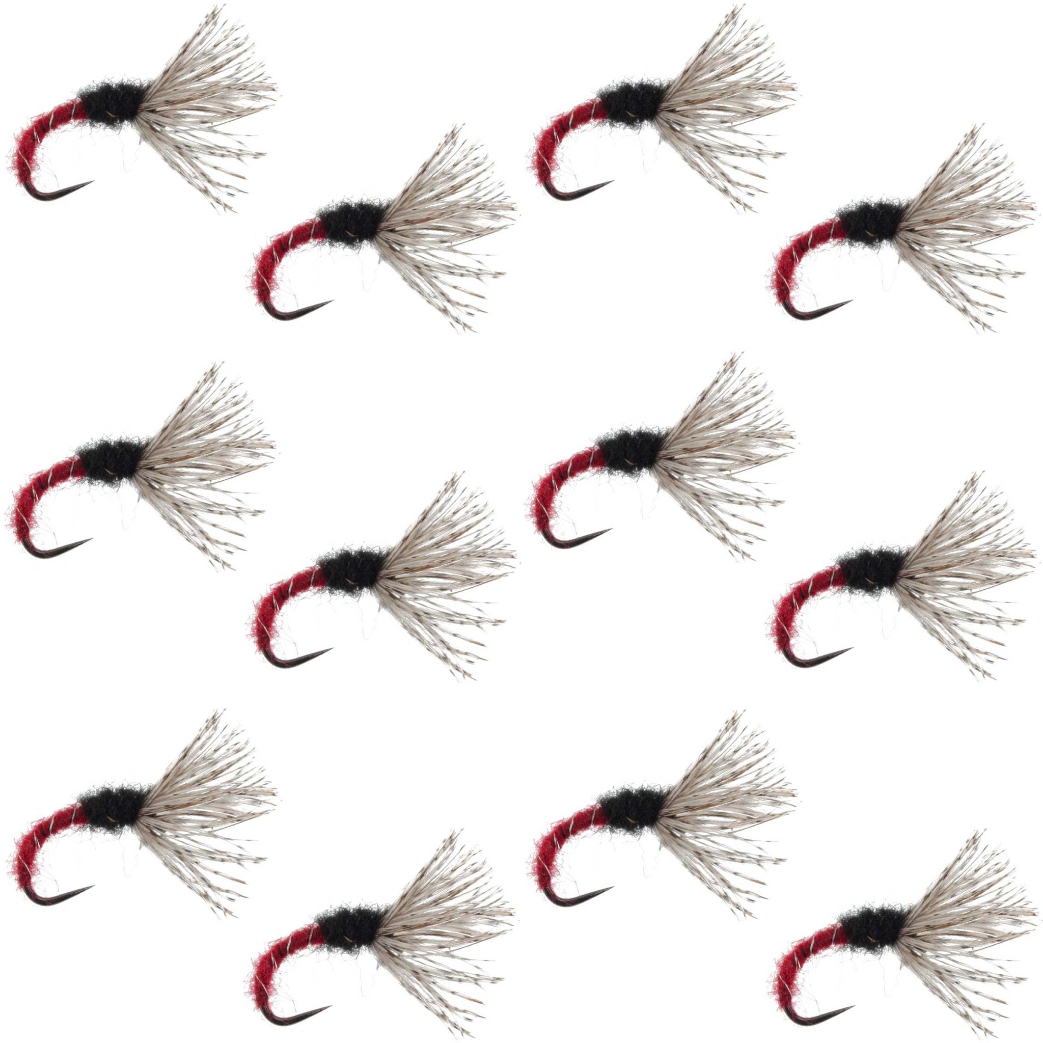 Red Zebra Sakasa Kebari - 12 Tenkara Flies - Size 14 - Get Tight Gear