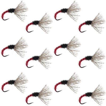 Red Zebra Sakasa Kebari - 12 Tenkara Flies - Size 16 - Get Tight Gear