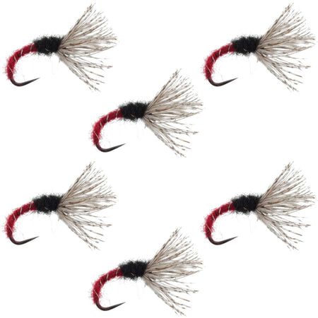 Red Zebra Sakasa Kebari - 6 Tenkara Flies - Size 12 - Get Tight Gear