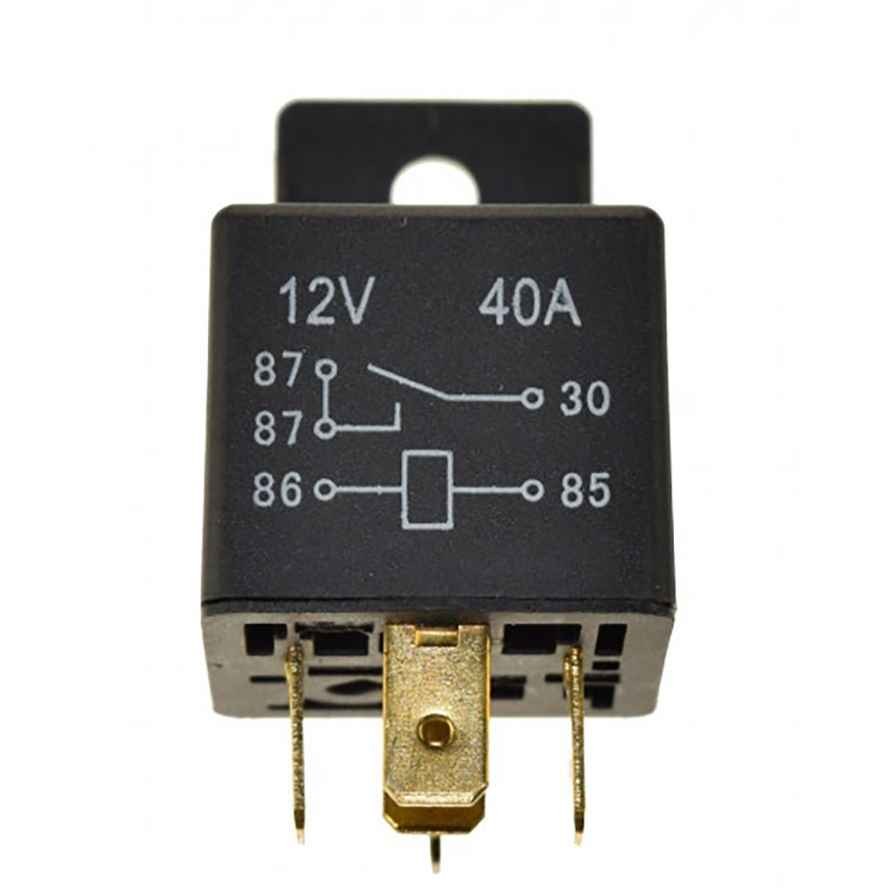 Regitar USA Relay w/Tab f/Most Engines: 30AMP, 5 Terminal, Single Pole/Double Throw - Get Tight Gear