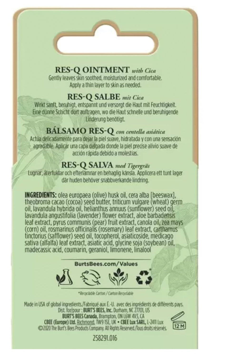 Res Q Ointment 0.6 Oz Bulk - Get Tight Gear