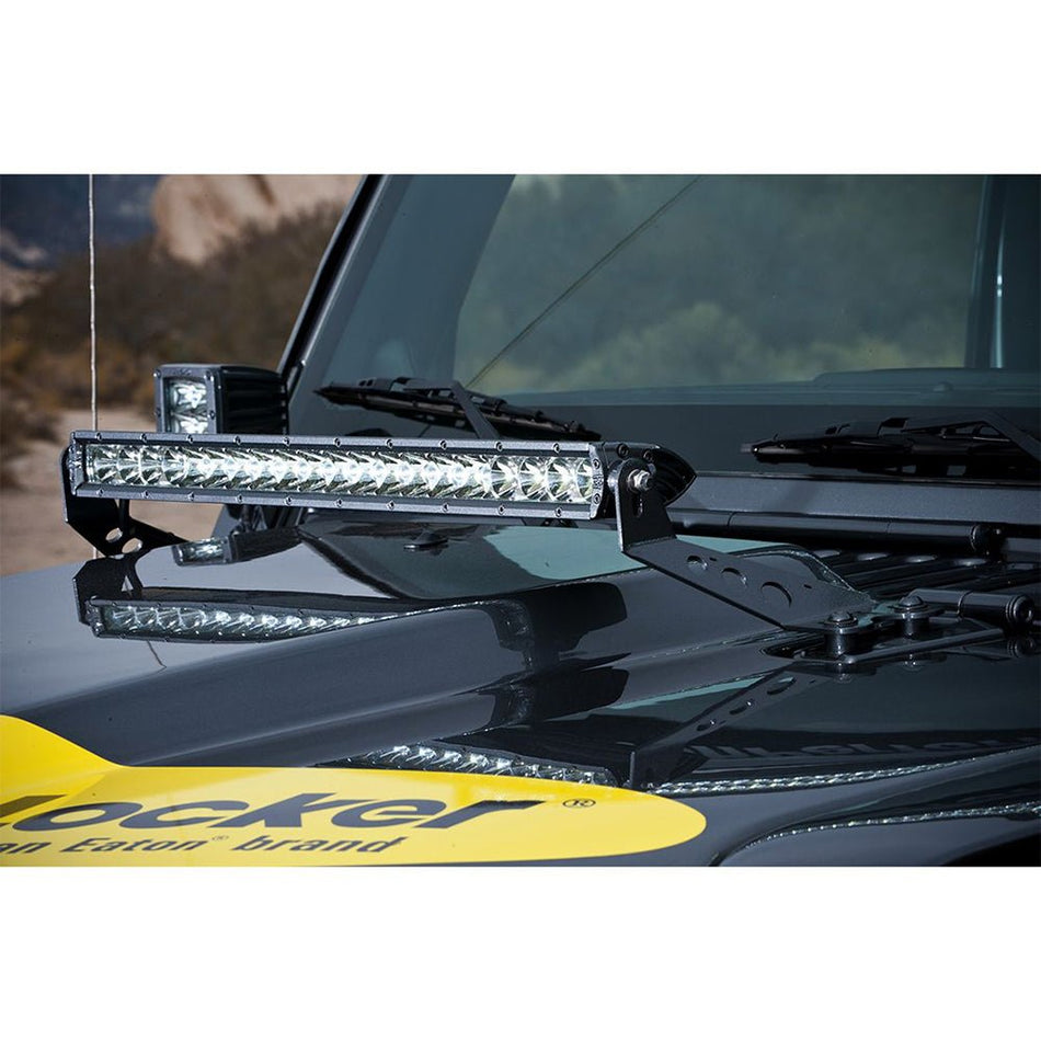 RIGID Industries 2007 - 2017 Jeep JK 20" Light Hood Mount - Get Tight Gear