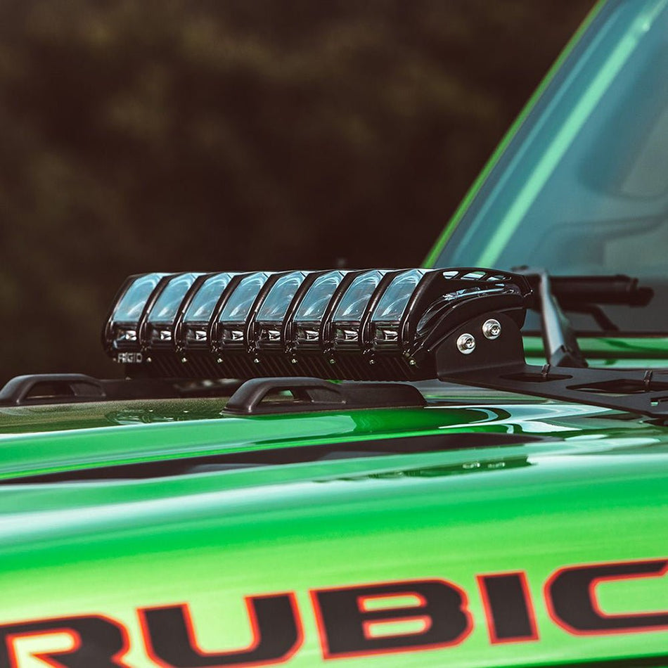 RIGID Industries 2018 Jeep Wrangler JL Adapt Hood Mount f/20" Adapt Lightbar - Get Tight Gear