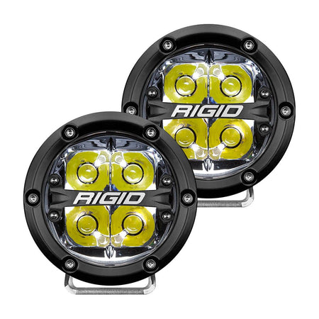 RIGID Industries 360 - Series 4" LED Off - Road Spot Beam w/White Backlight - Black Housing - Get Tight Gear