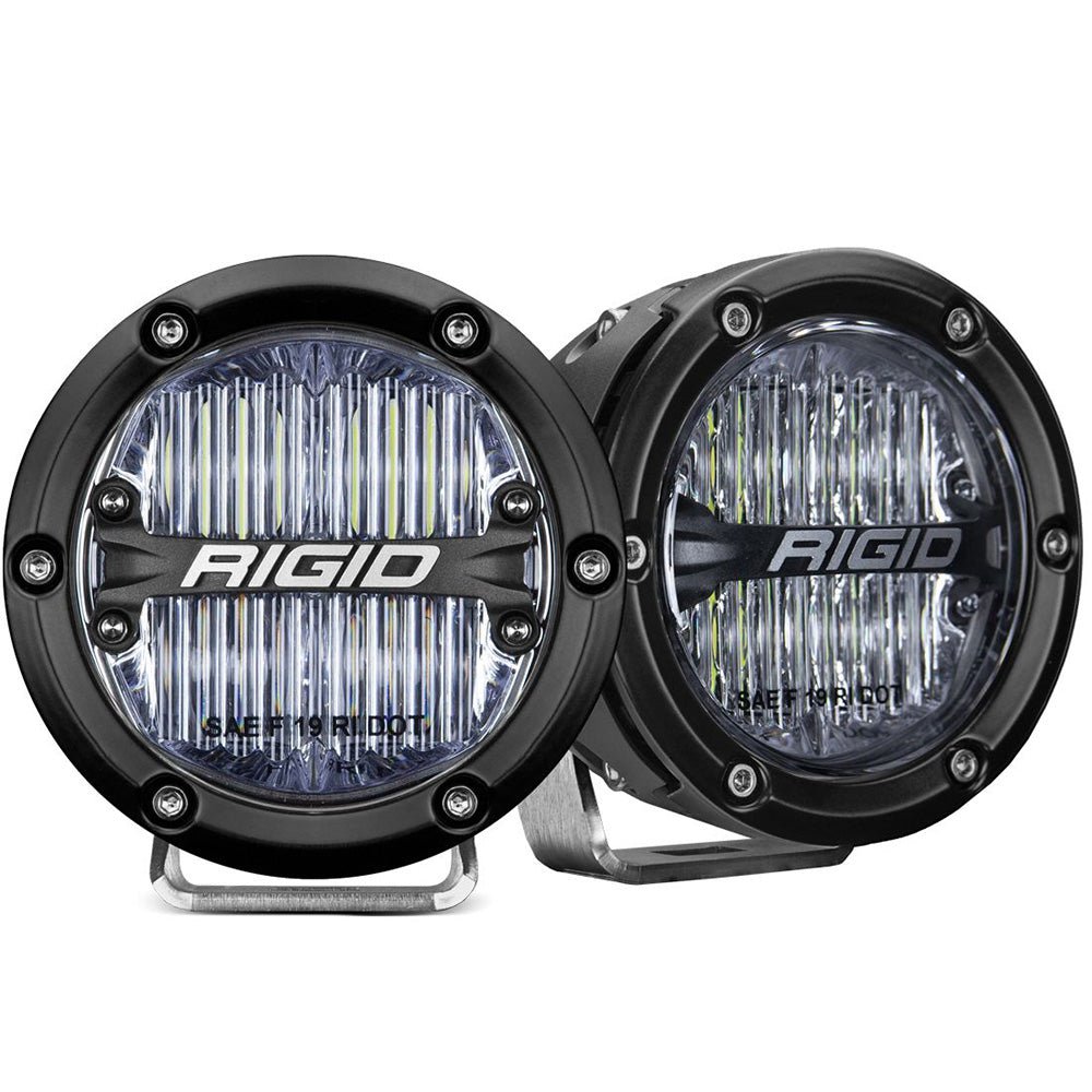 RIGID Industries 360 - Series 4" LED SAE Fog Beam - White - Set of 2 - Get Tight Gear