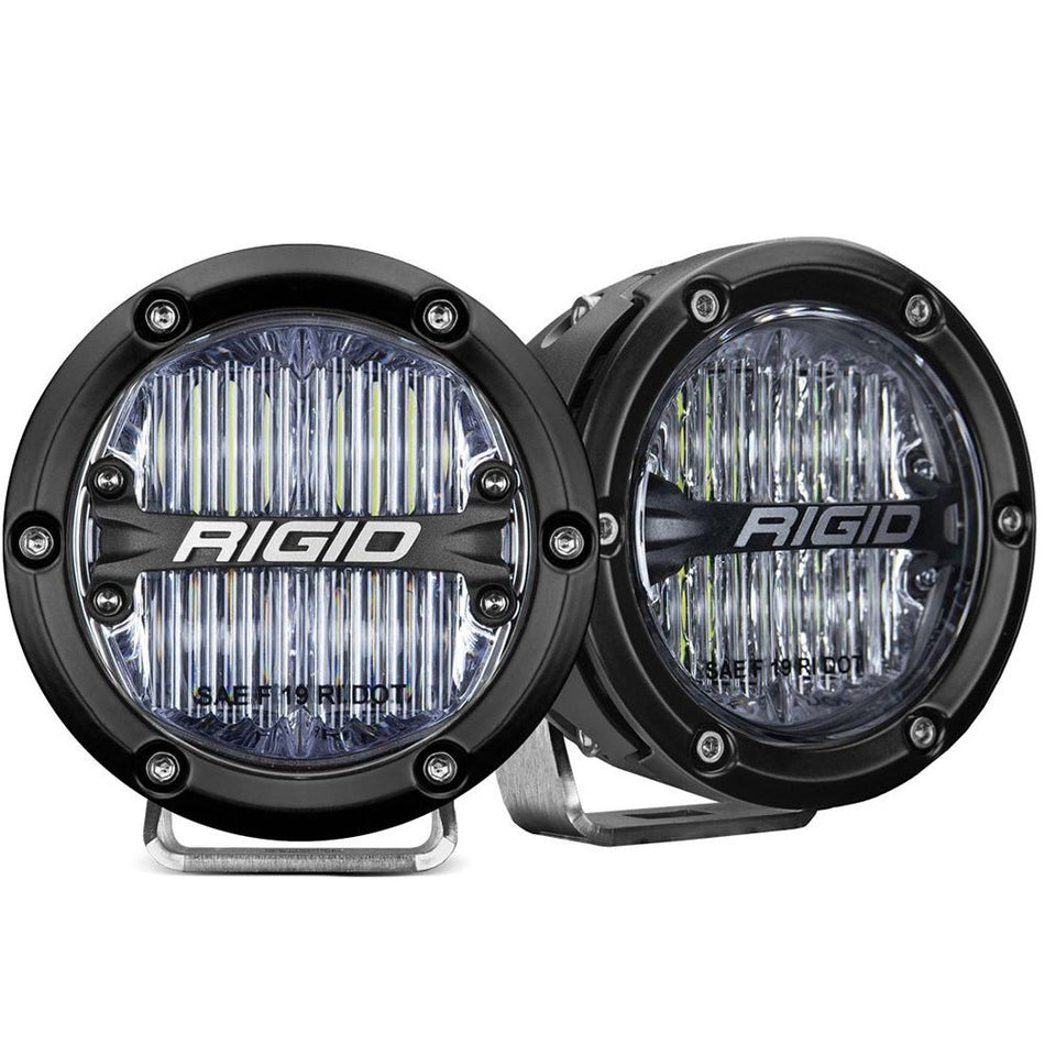 RIGID Industries 360 - Series 4" LED SAE Fog Beam - White - Set of 2 - Get Tight Gear