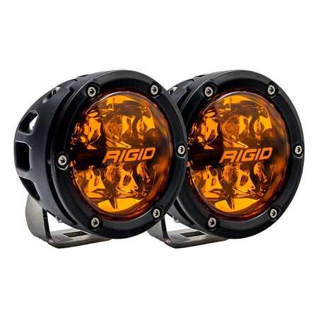 RIGID Industries 360 Series 4" Spot w/Amber Pro Lens - Pair - Get Tight Gear