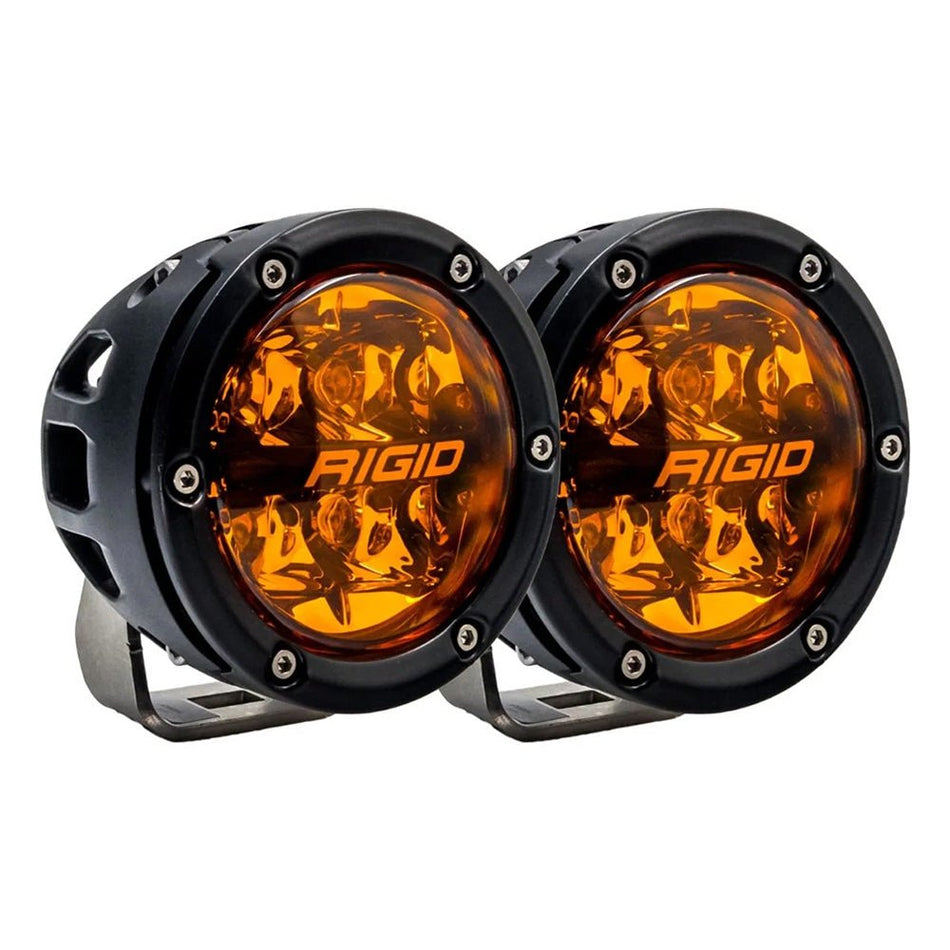 RIGID Industries 360 Series 4" Spot w/Amber Pro Lens - Pair - Get Tight Gear