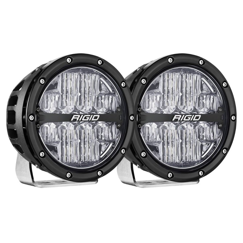 RIGID Industries 360 - Series RGBW 6" Offroad Lamp Drive Beam w/RGBW Backlight Pods - Set of 2 - Get Tight Gear