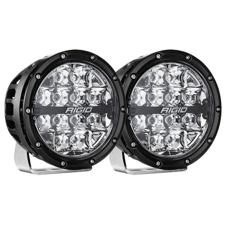 RIGID Industries 360 - Series RGBW 6" Offroad Lamp Spot Beam w/RGBW Backlight Pods - Set of 2 - Get Tight Gear