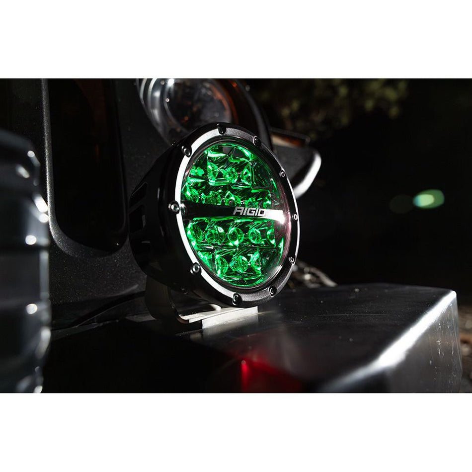 RIGID Industries 360 - Series RGBW 6" Offroad Lamp Spot Beam w/RGBW Backlight Pods - Set of 2 - Get Tight Gear