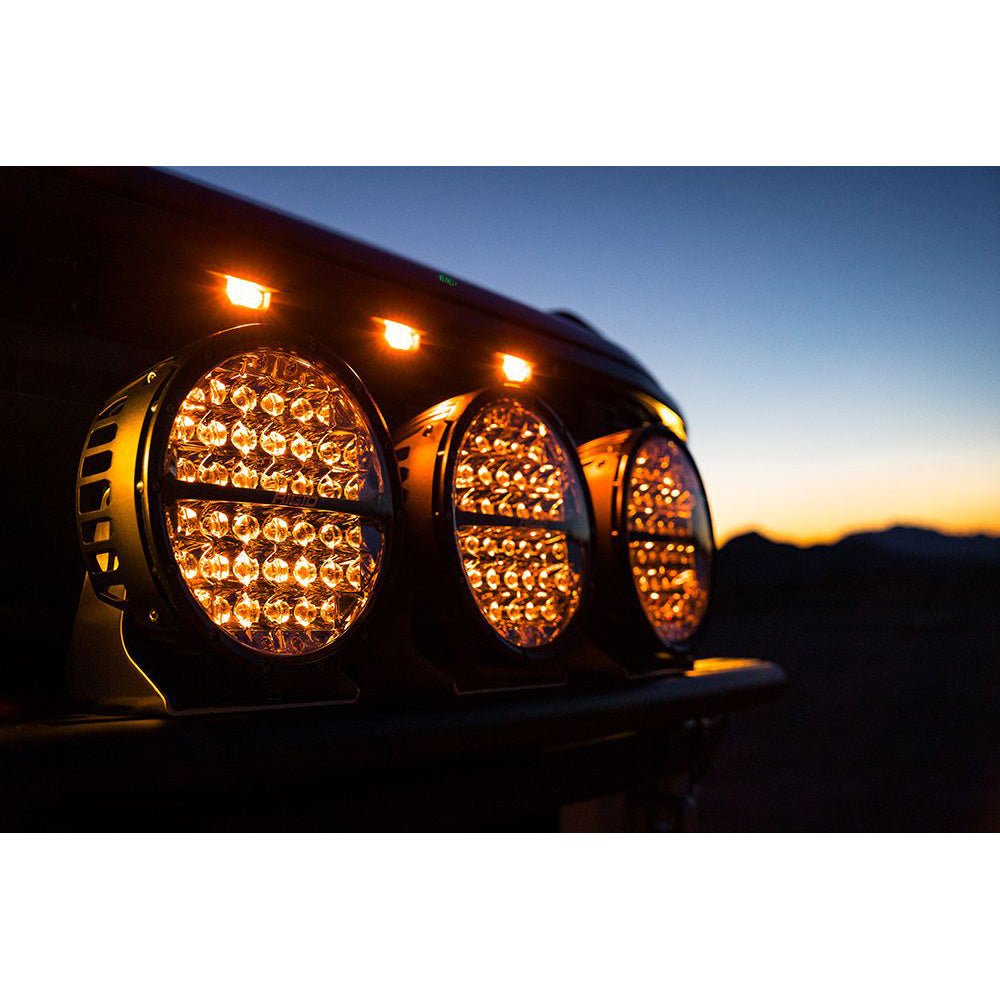 RIGID Industries 360 - Series RGBW 9" Offroad Lamp Spot Beam w/RGBW Backlight Pods - Single - Get Tight Gear