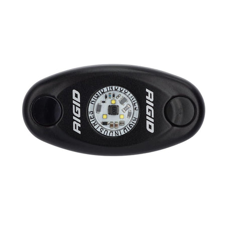 RIGID Industries A - Series Black High Power LED Light Single - Amber - Get Tight Gear