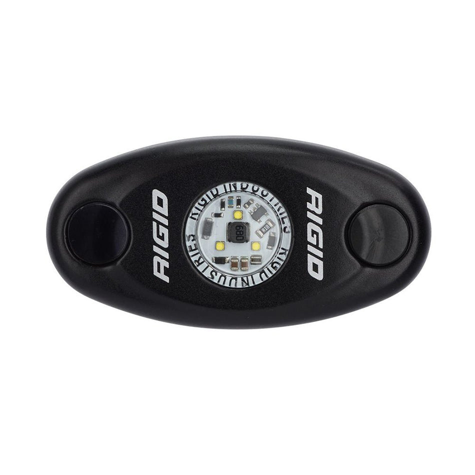 RIGID Industries A - Series Black High Power LED Light Single - Cool White - Get Tight Gear